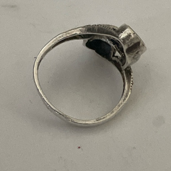 Sterling silver 925 2 hearts ring - Picture 11 of 13